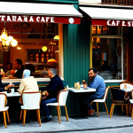 Modern Istanbul Cafe**

"A vibrant, bustling cafe scene in the Beyoğlu district of Istanbul, Turkey. Patrons are enjoying Turkish coffee and pastries at outdoor tables, fully clothed in modern, modest Turkish attire. The architecture blends Ottoman and contemporary styles. Golden sunlight filters through the scene. Safe for work, appropriate content, family-friendly, professional photography, perfect anatomy, correct proportions, well-formed hands, natural pose, high quality."

**